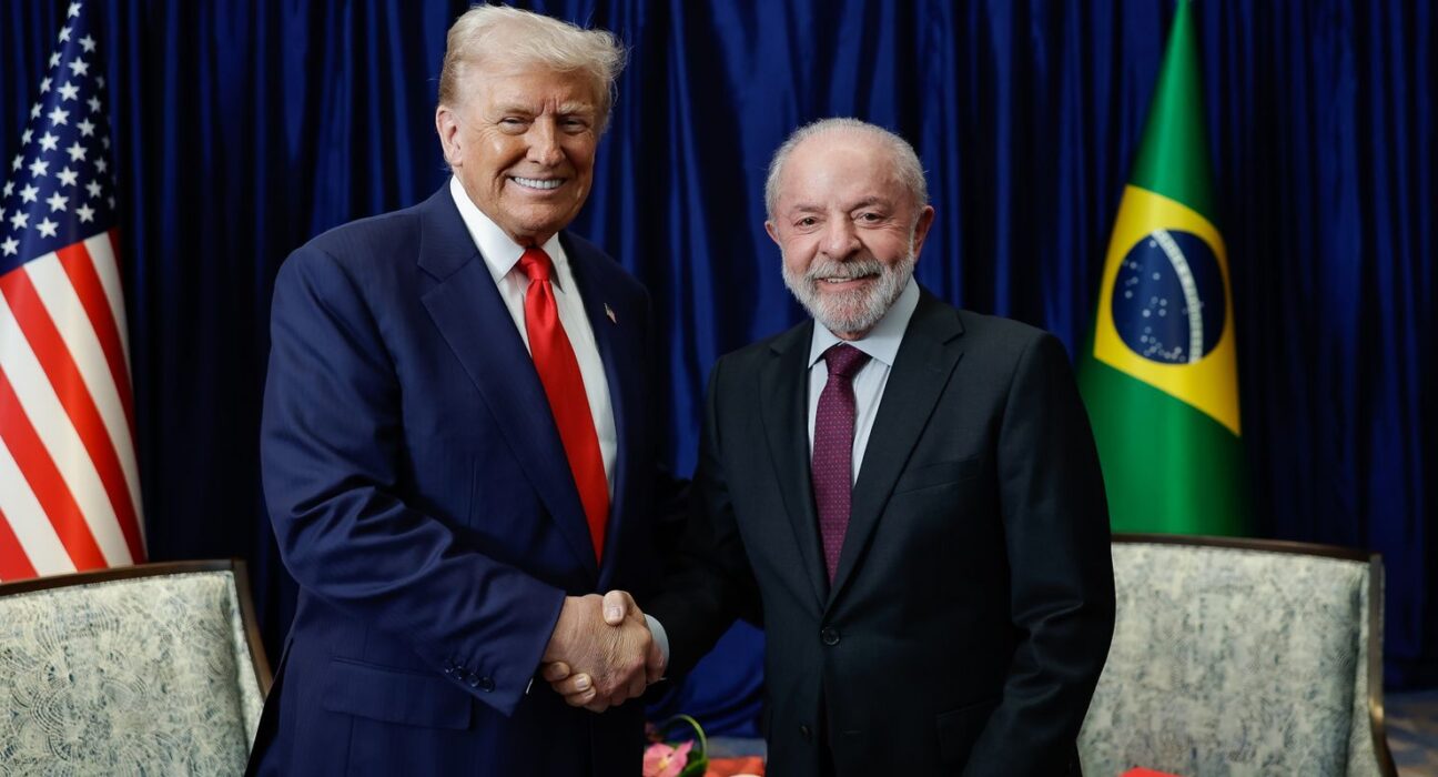 Trump registra encontro com Lula em sua rede social