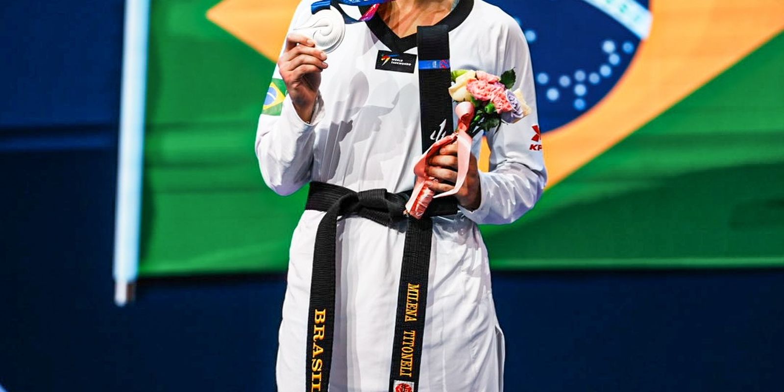 Milena Titoneli é prata no Mundial de taekwondo, o 3º pódio do Brasil