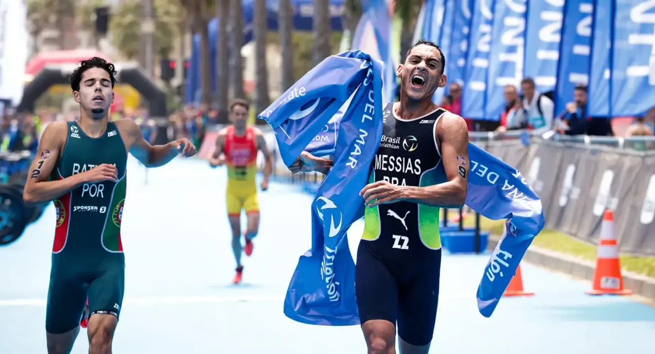 Triatlo: Manoel Messias é bicampeão da etapa da Copa do Mundo no Chile