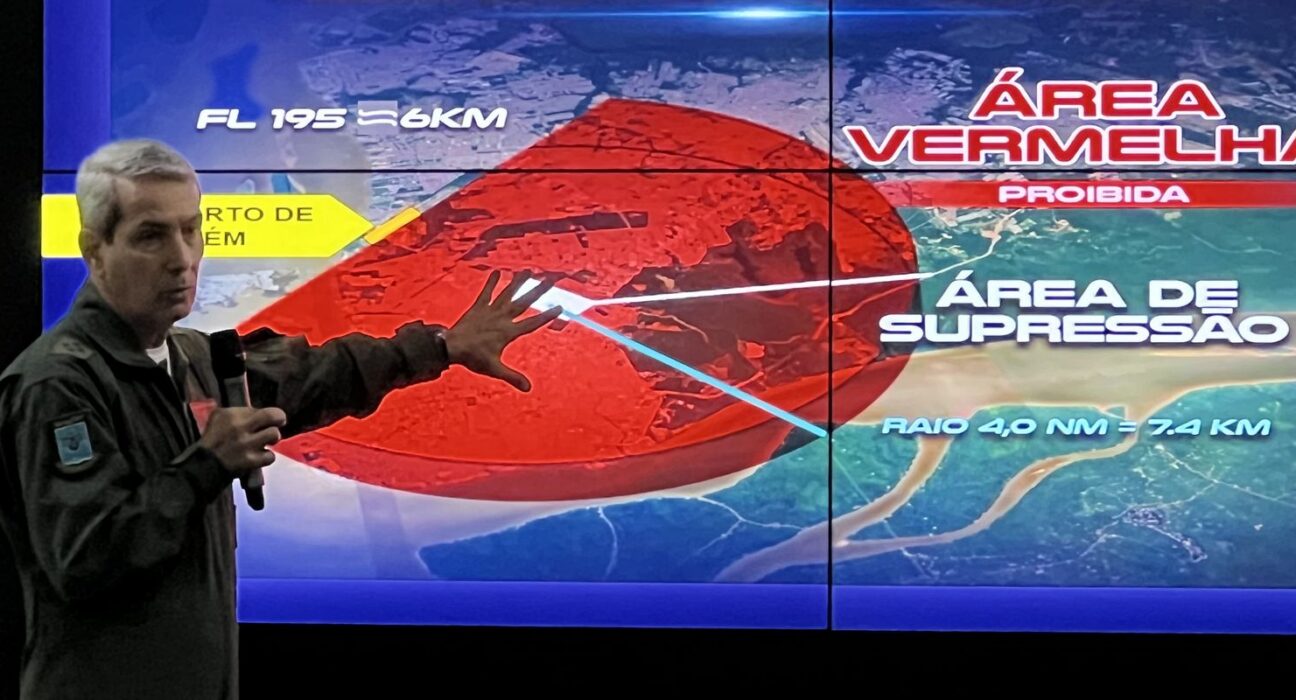 Cúpula de líderes da COP30 terá restrição de voos, caças e anti-drones