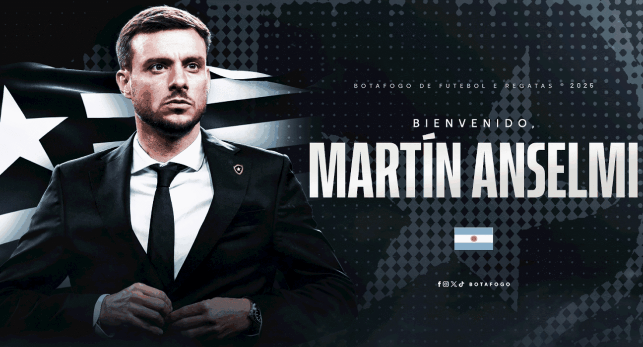 Botafogo anuncia contratação do técnico Martín Anselmi