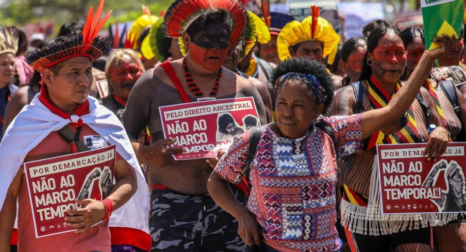 Mendes pede retomada virtual do julgamento do marco temporal