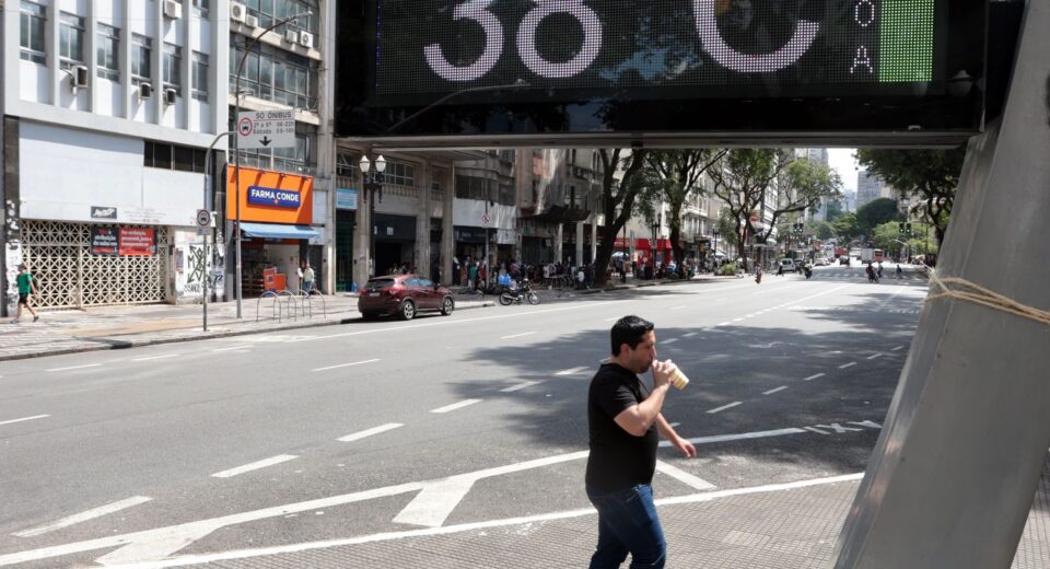 Temperatura em São Paulo chega a 37,2ºC e bate recorde para dezembro
