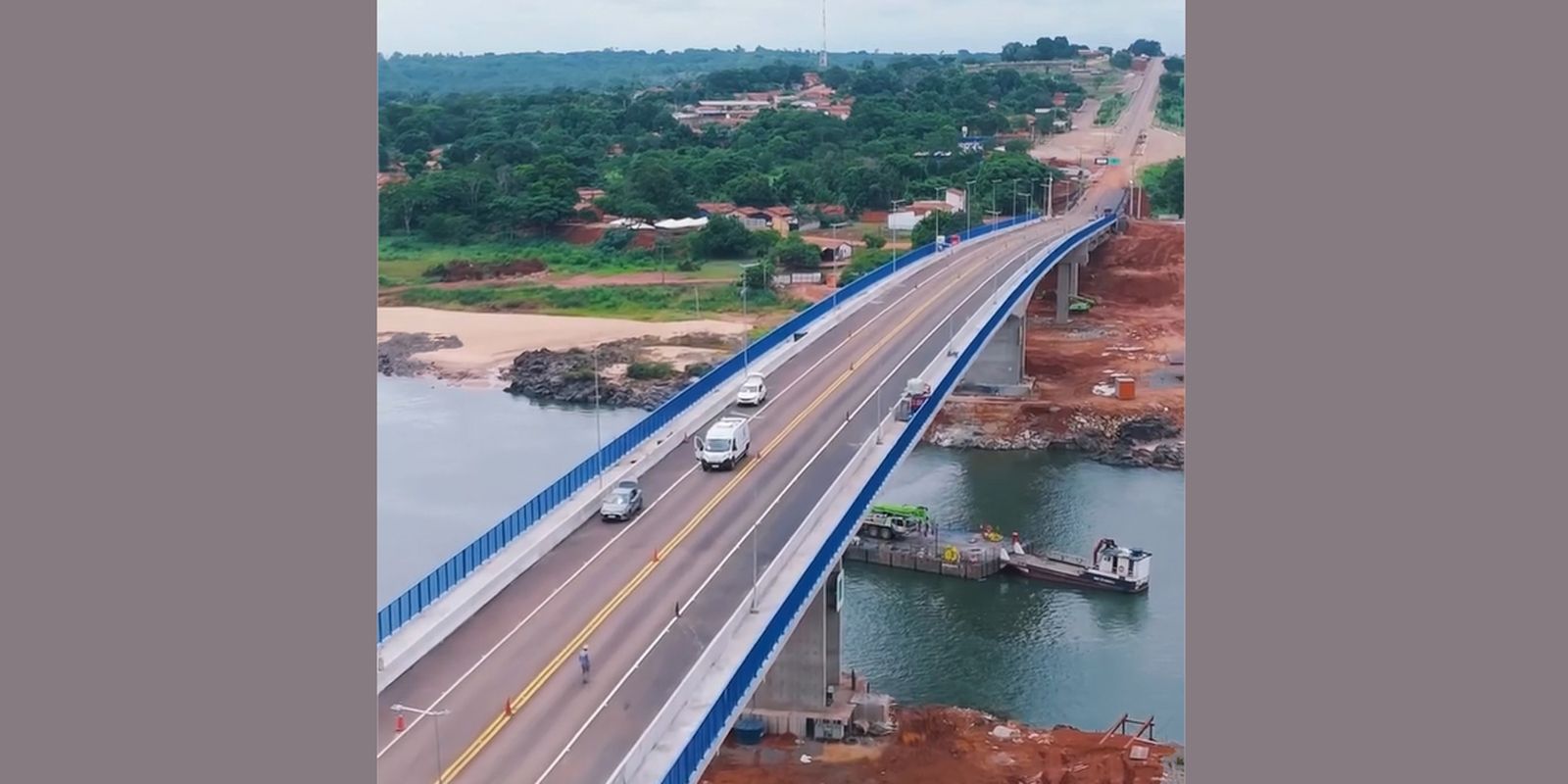 Ponte entre Tocantins e Maranhão que desabou há um ano é reinaugurada