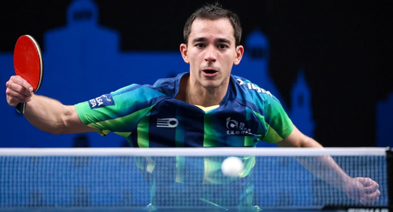 Calderano é eliminado por Lebrun na estreia de simples do WTT Finals