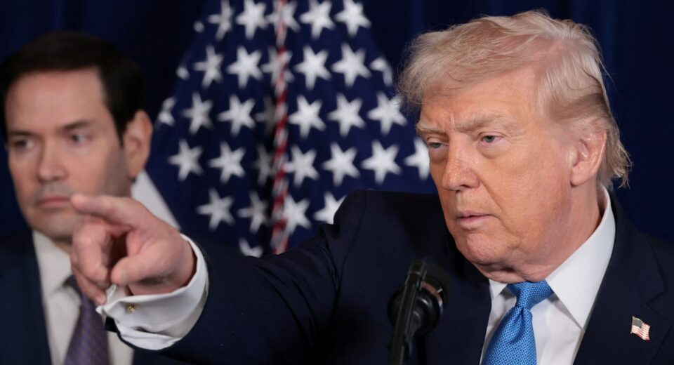 Trump indica diálogo com vice e descarta líder da oposição venezuelana