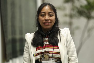 Brasília (DF), 26/01/2026 - Hilda Gregória, da Guatemala, durante o Fórum de Juventudes para a Transformação dos Sistemas Agroalimentares da América Latina e Caribe. Foto: Marcelo Camargo/Agência Brasil