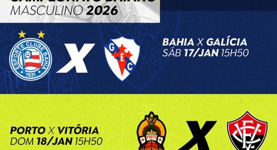 TV Brasil exibe neste fim de semana dois jogos do Campeonato Baiano