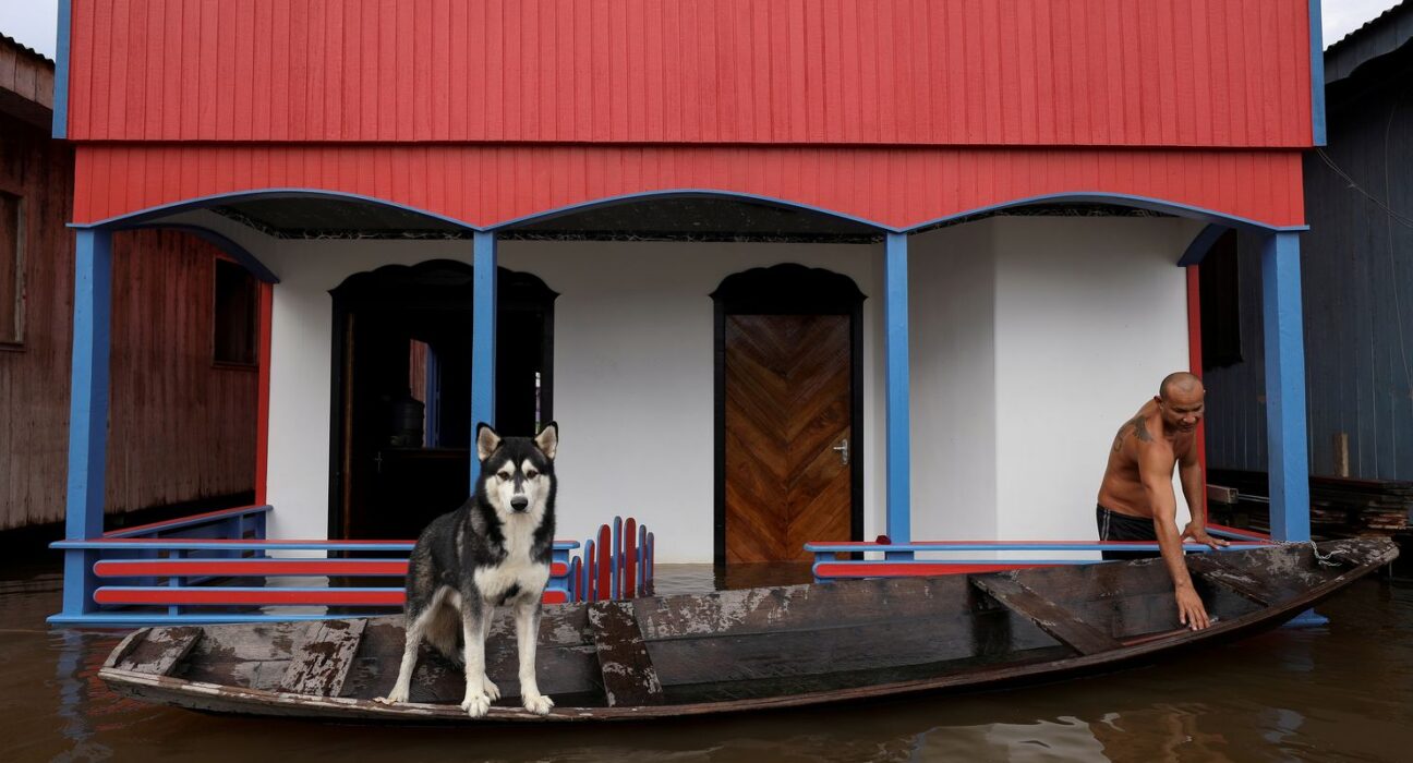 Cheia de rios amazônicos deixa 35 cidades em alerta e emergência