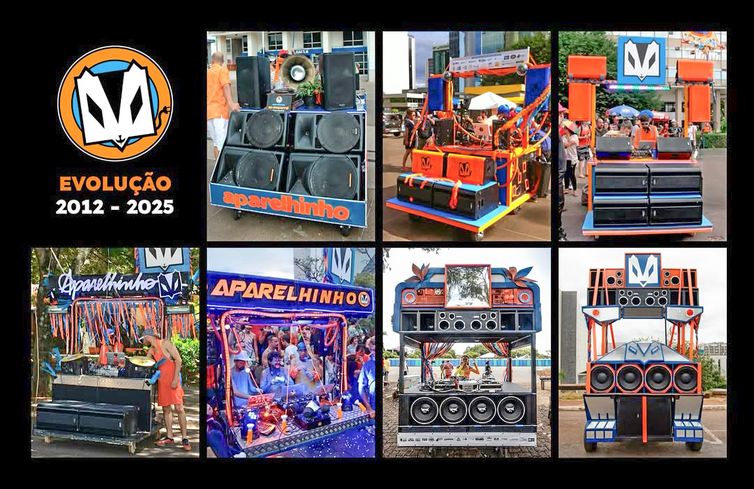 Brasília 14/02/2026  -Evoluçaõ do Bloco Aparelhinho.
Foto: bloco.aparelhinho/Instagram