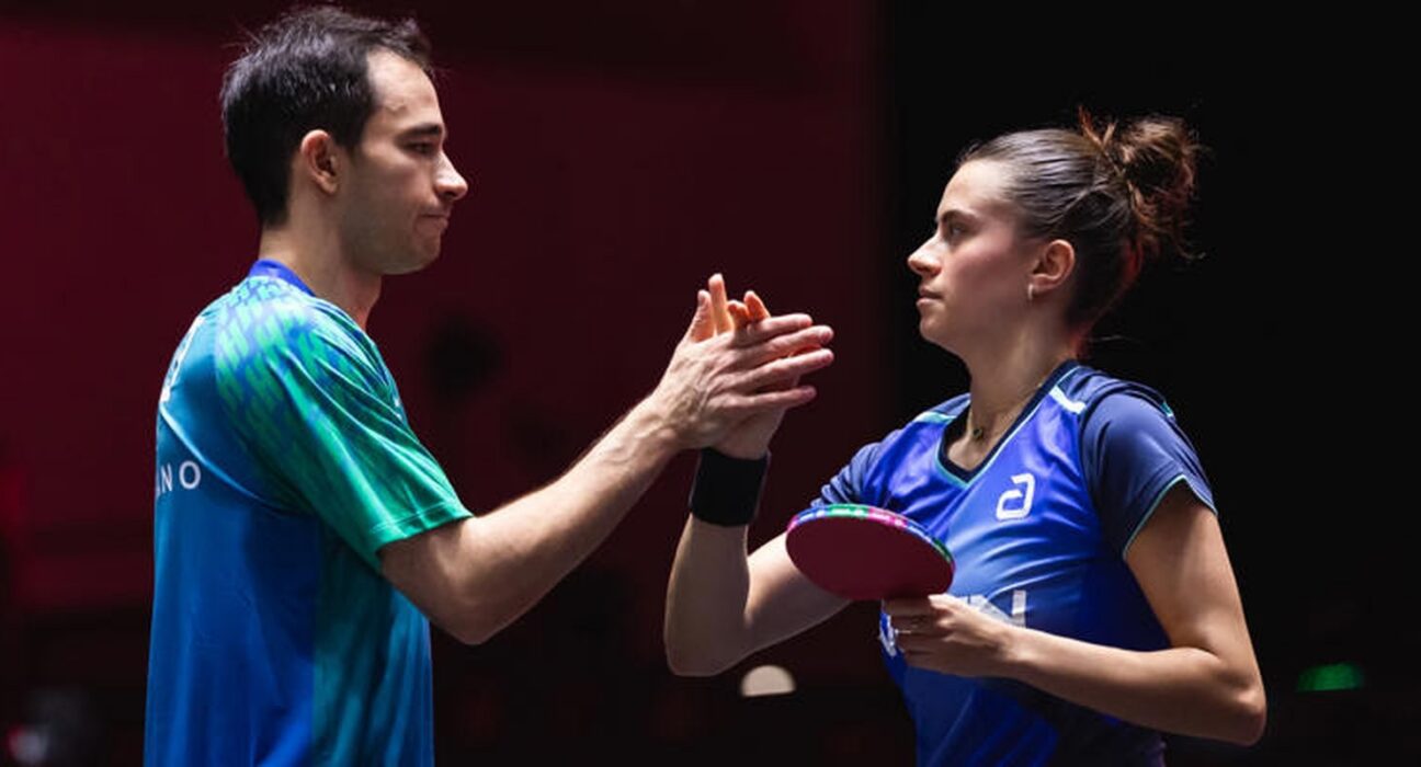 Calderano e Bruna Takahashi vão à semi de duplas do Smash de Singapura