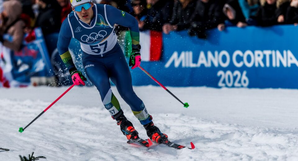Brasil estreia no esqui cross-country, mas não se classifica à final