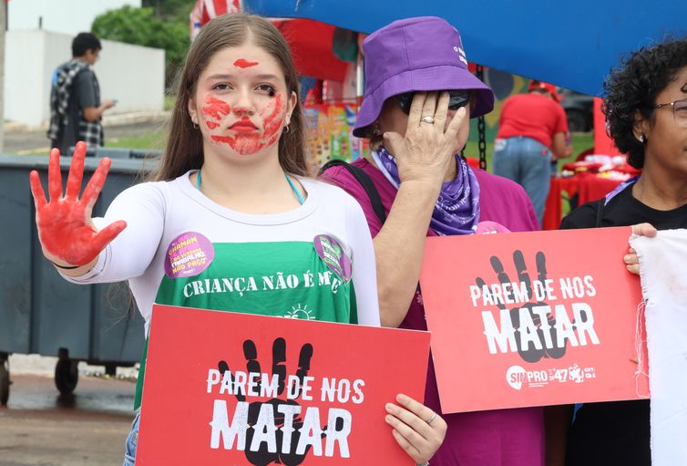 Brasília (DF), 08/03/2026 Ato 8 de Março – Dia Internacional das Mulheres em Brasília. Foto; Valter Campanato/Agência Brasil