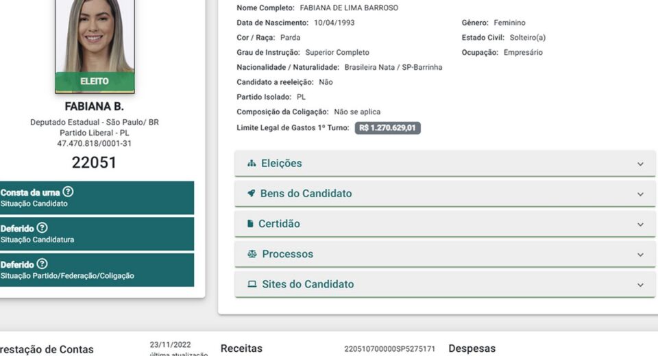 Deputada que fez blackface em SP declarou-se parda à Justiça Eleitoral