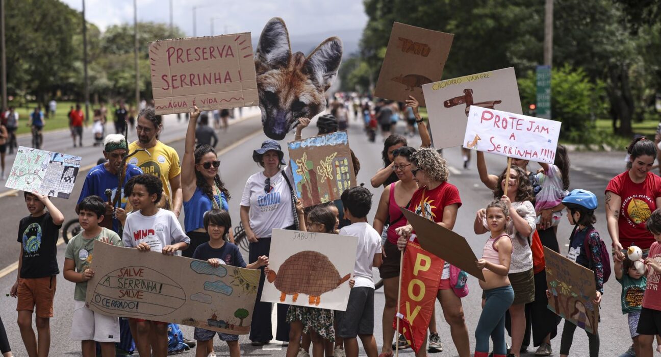 Protesto pede retirada de área ambiental do projeto de socorro ao BRB