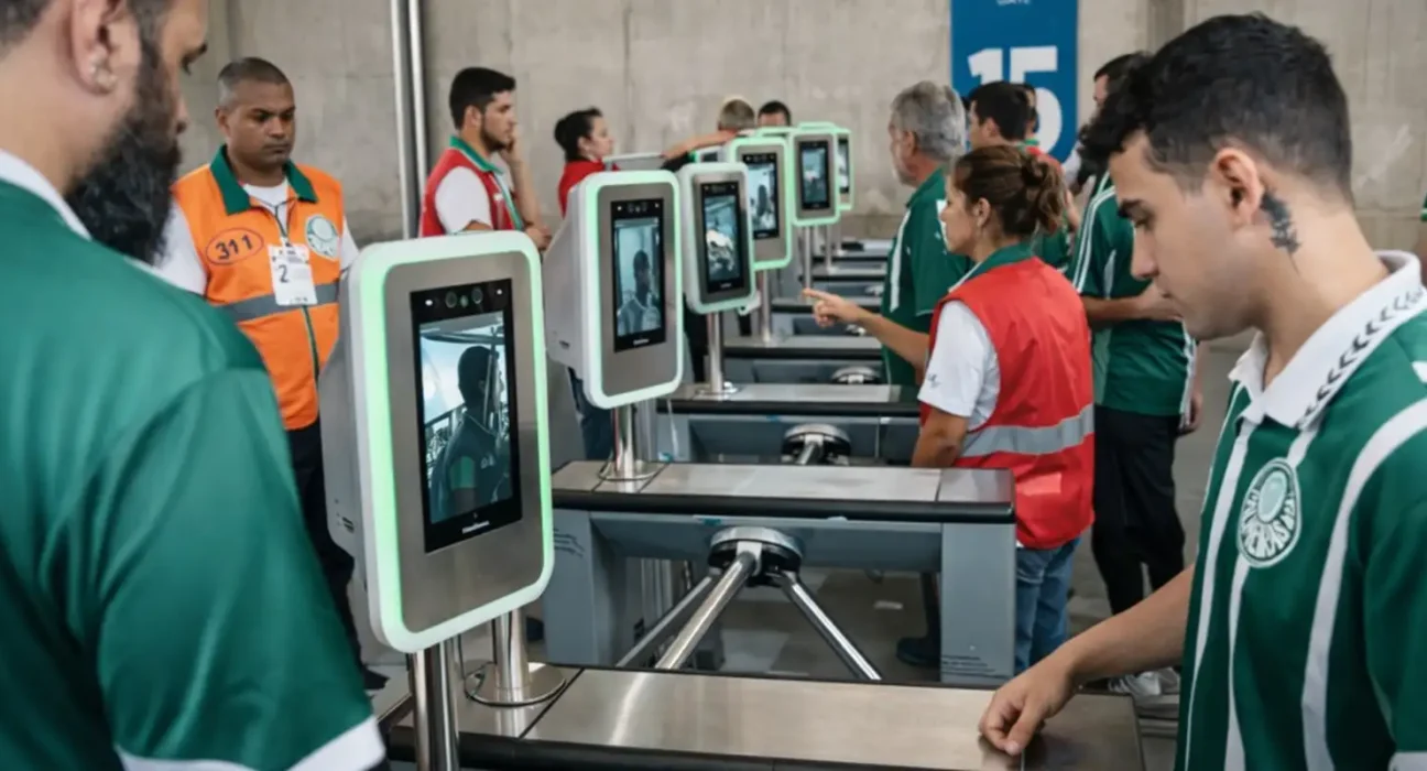 Reconhecimento facial amplia público nos estádios e reforça segurança