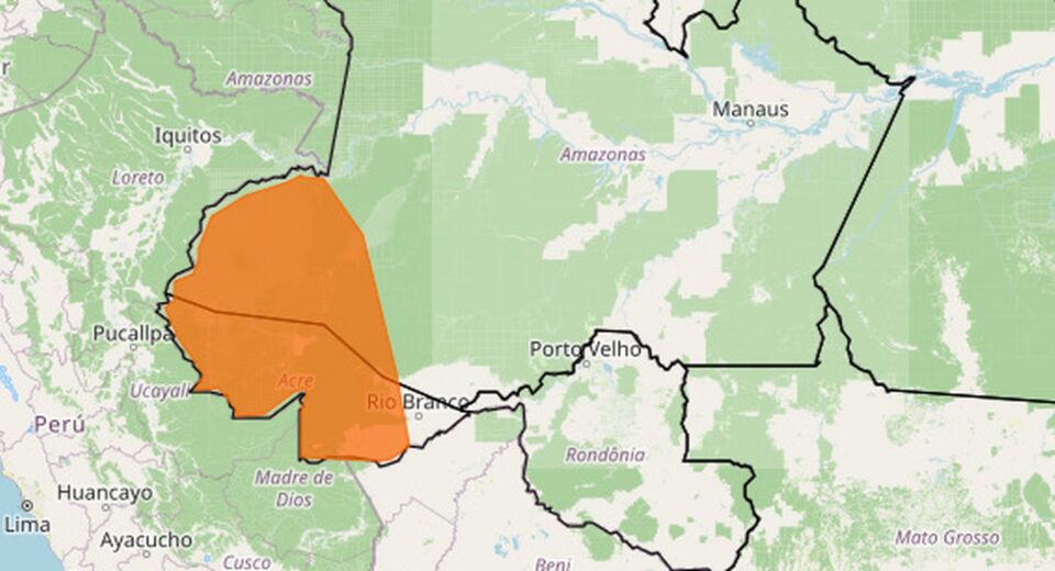 Inmet emite alerta laranja para chuvas em municípios do Acre