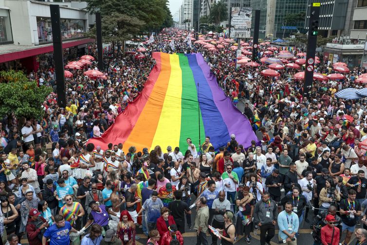 São Paulo (SP), 22/12/2025 - Retrospectiva 2025 - Foto feita em 21/06/2025. 29ª Parada do Orgulho LGBT+. Foto: Paulo Pinto/Agência Brasil