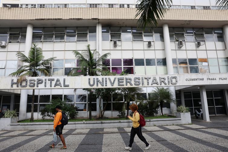 Rio de Janeiro (RJ), 27/06/2026 - Fachada do Hospital Universitário Clementino Fraga Filho - HUCFF na Cidade Universitária. Foto: Rovena Rosa/Agência Brasil