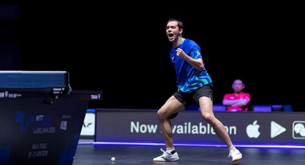 Hugo Calderano cai na final e perde chance do tri no WTT da Eslovênia