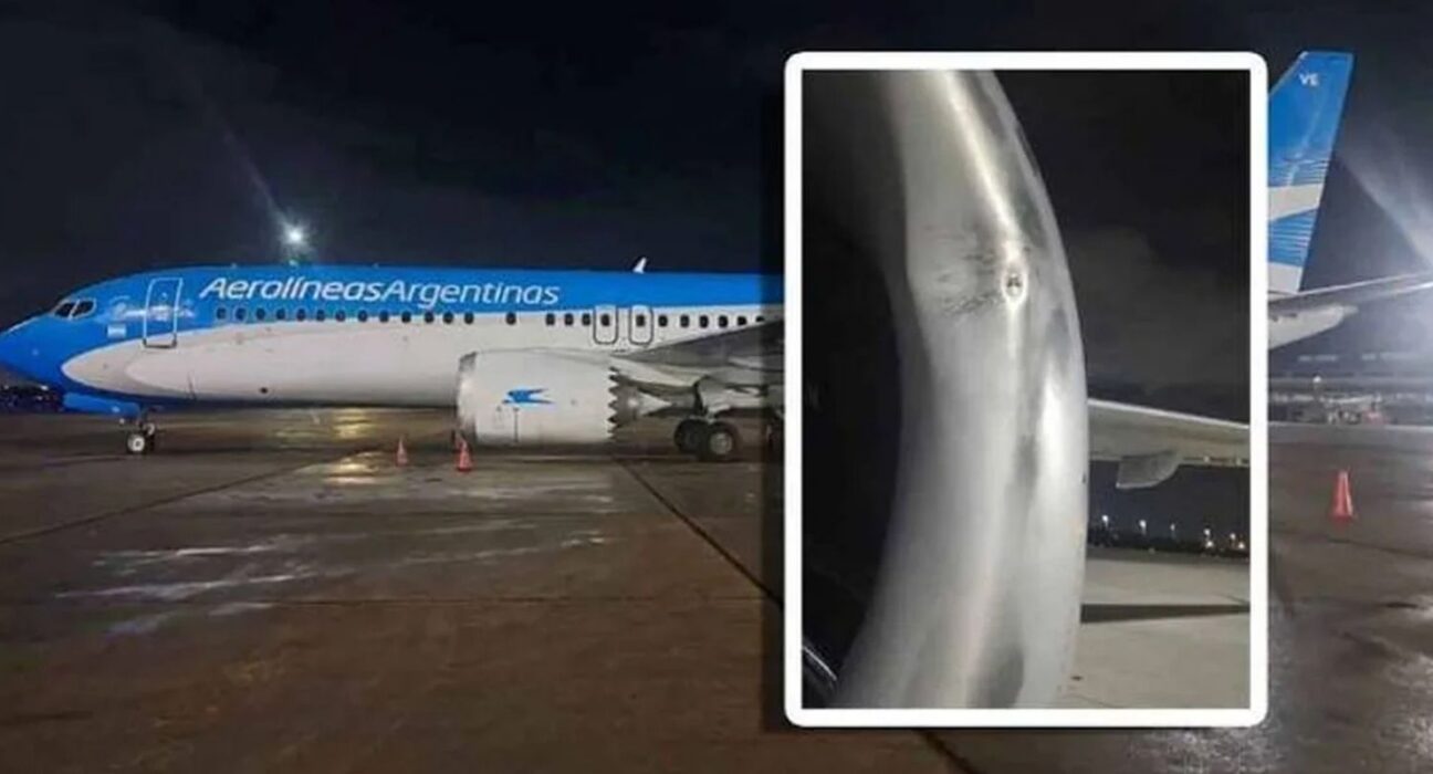 Avião de companhia argentina identifica impacto de drone no Galeão