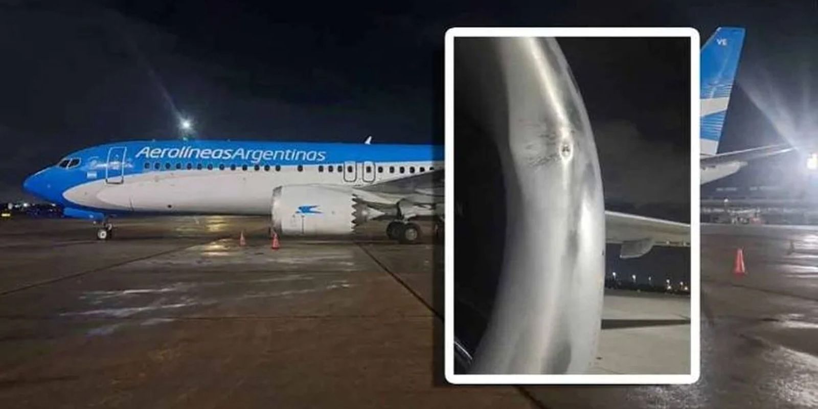 Avião de companhia argentina identifica impacto de drone no Galeão