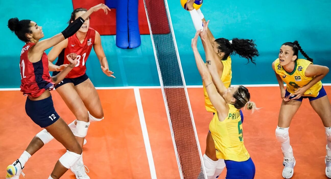 Brasil perde para os Estados Unidos por 3 a 0 no vôlei feminino