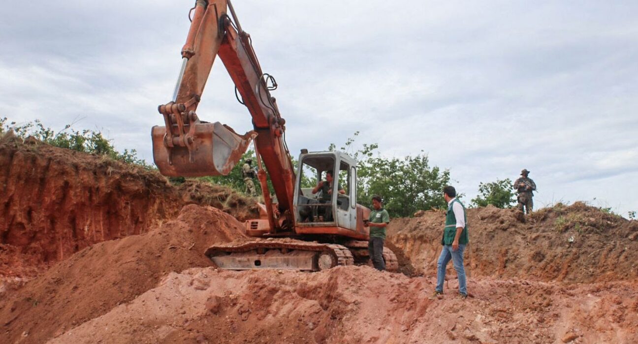 Inea interdita área de extração ilegal de minério no estado do Rio