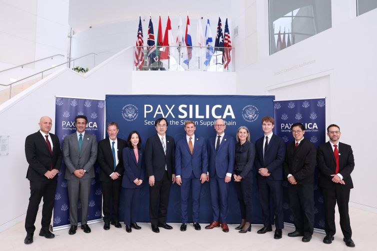 EUA - Pax Silica is the Department of State’s flagship effort on AI and supply chain security, advancing new economic security consensus among allies and trusted partners. Foto: Divulgação