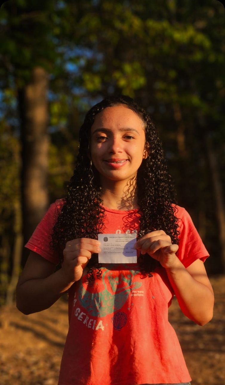Thauany tem 16 anos e votará pela primeira vez. Foto: acervo da família