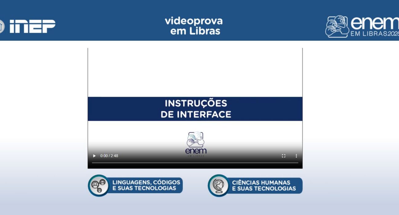 Plataforma Enem Libras ganha atualização com provas de 2017 a 2025