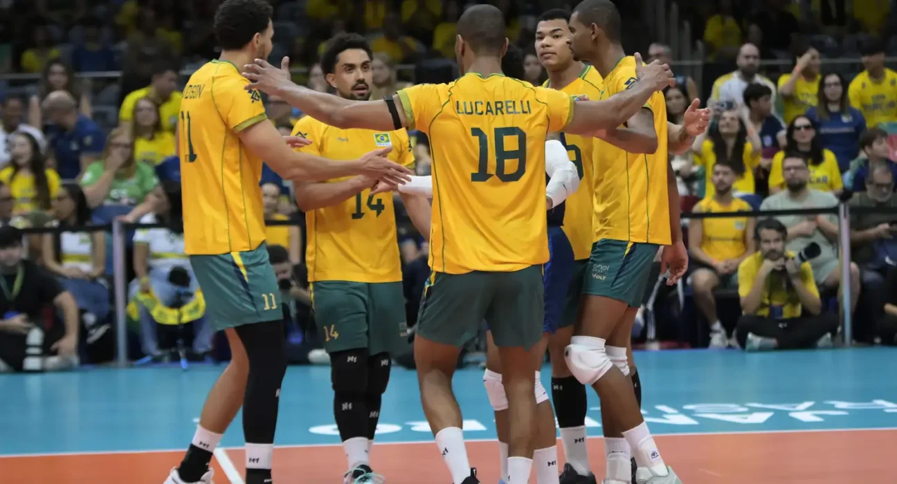 Brasil vence Venezuela e está no mundial de vôlei masculino