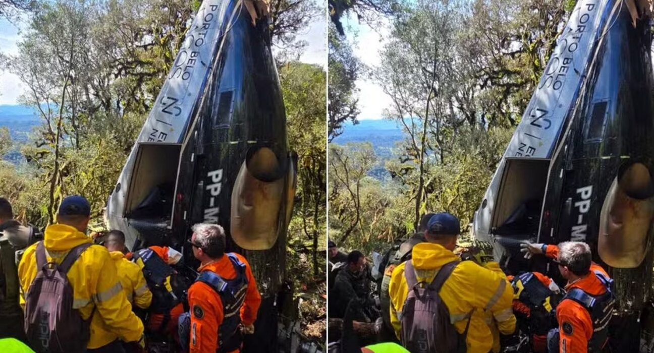 Corpos de vítimas de queda de helicóptero em SC são liberados