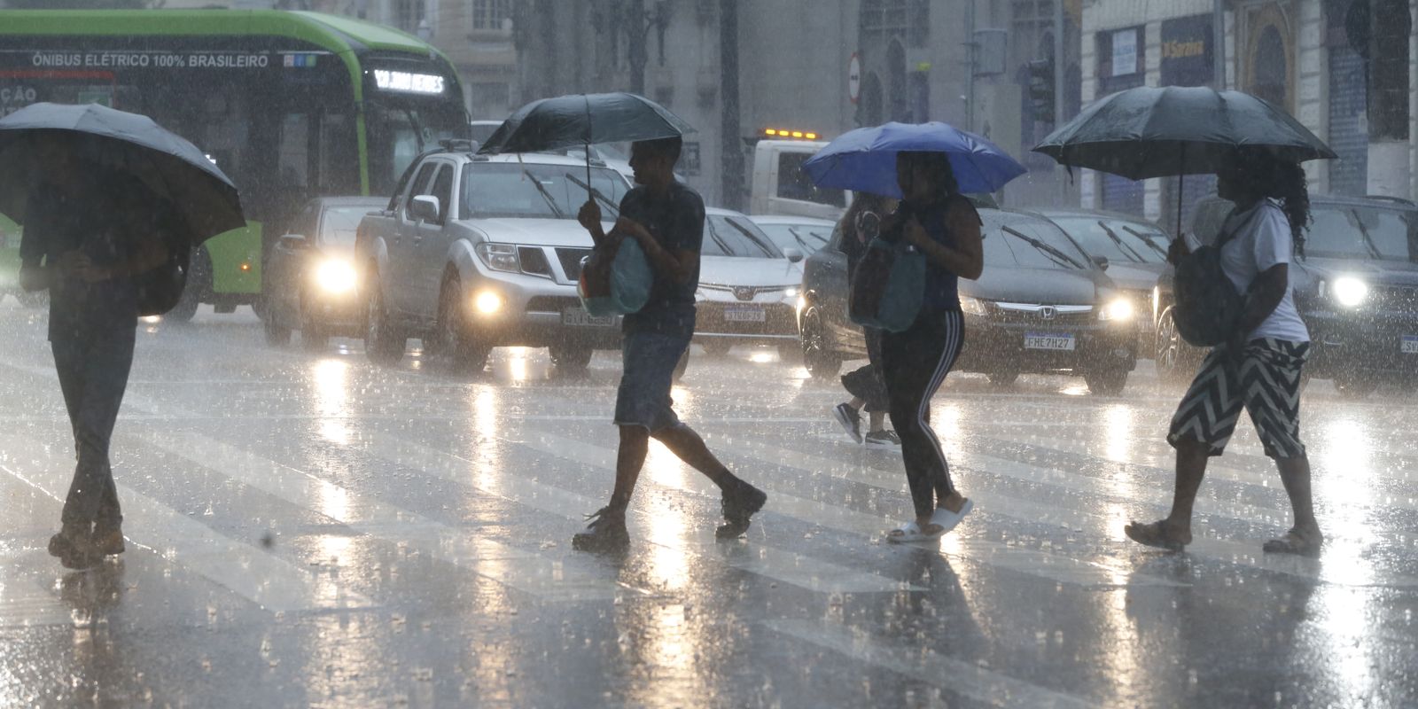 Defesa Civil alerta para chuvas fortes no estado de São Paulo