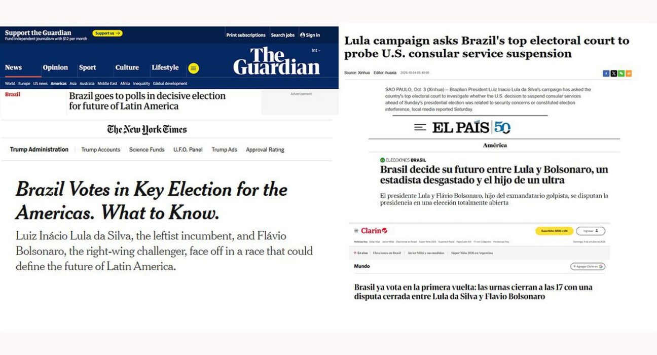 Jornais dizem que voto no Brasil define geopolítica na América Latina